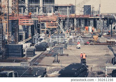 people working on construction site 30261198