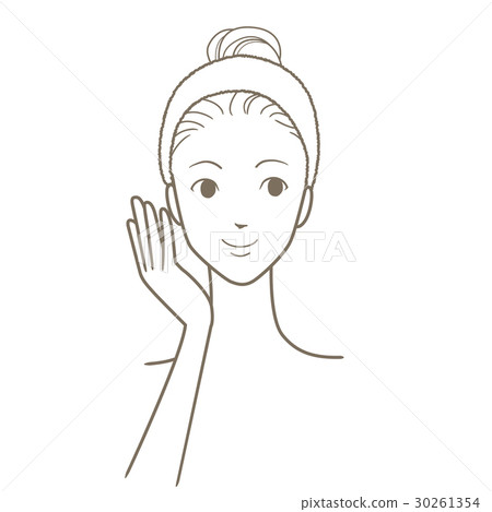 洗臉(前面)01s的例證 洗臉(前面)01s的例證 30261354