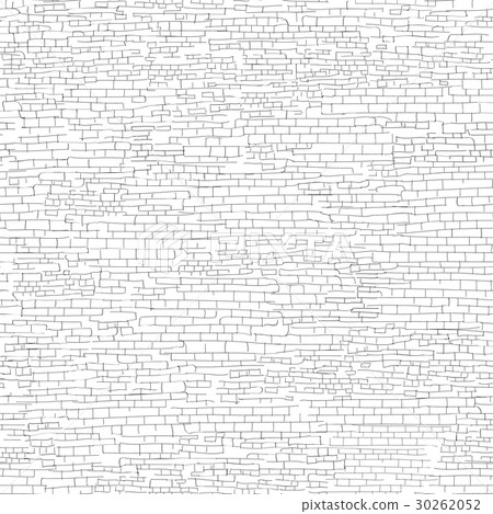 Ancient shabby brick wall background. Line pattern 30262052