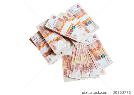 Russian Ruble on a white background Russian Ruble on a white background 30263776