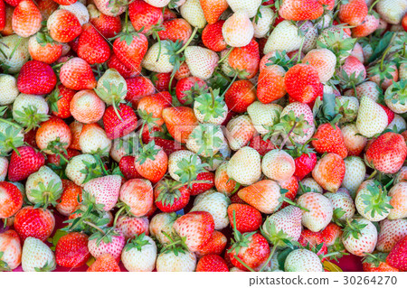 Red strawberries background Red strawberries background 30264270