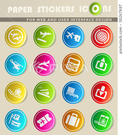 Airport icon set 30267697