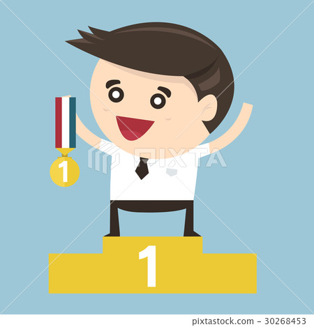 The Winner Businessman, flat design ,vector The Winner Businessman, flat design ,vector 30268453