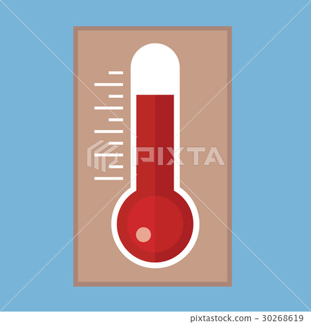 Thermometer icon , Flat design style 30268619