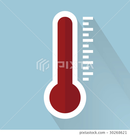 Thermometer icon , Flat design style Thermometer icon , Flat design style 30268621