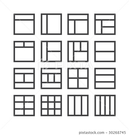 layout icon set layout icon set 30268745