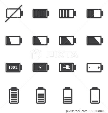 battery icon set battery icon set 30268800