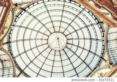 Ceiling in Galleria Vittorio Emanuele II in Milan Ceiling in Galleria Vittorio Emanuele II in Milan 30270311