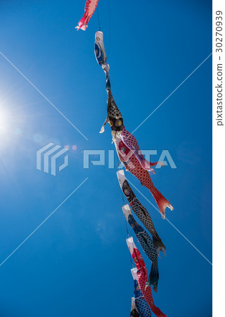 Kimono Minami Kaido Road Station Koisurigo swimming in the blue sky 30270939
