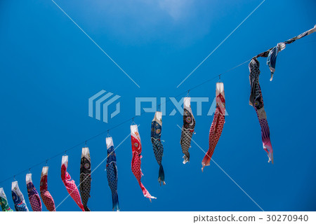 Kimono Minami Kaido Road Station Koisurigo swimming in the blue sky 30270940