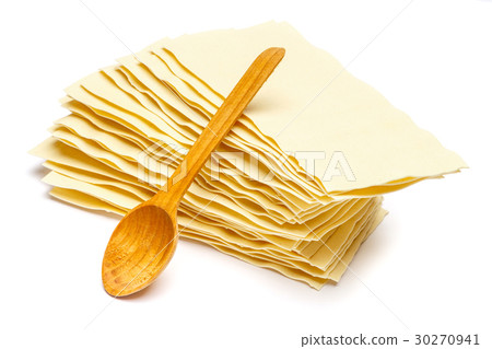 dried uncooked lasagna pasta sheets 30270941