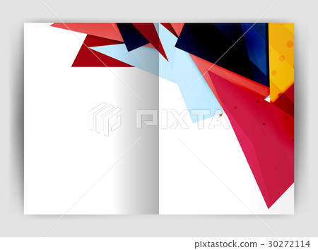 Triangle business print template 30272114