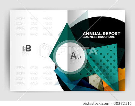 Triangle business print template 30272115