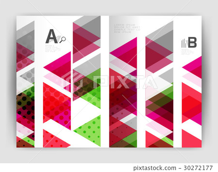 Vector triangle business annual report cover print Vector triangle business annual report cover print 30272177