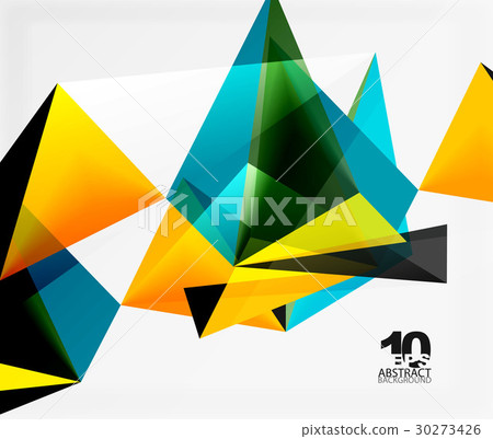 3d triangles geometric vector 3d triangles geometric vector 30273426
