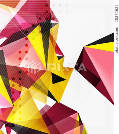 3d triangles geometric vector 30273625