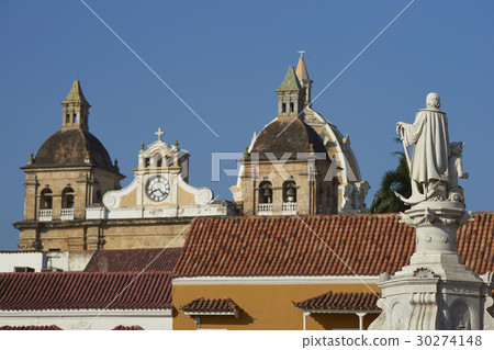 Statue of Christopher Columbus in Cartagena 30274148