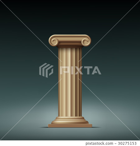 Antique beige column. Antique beige column. 30275153