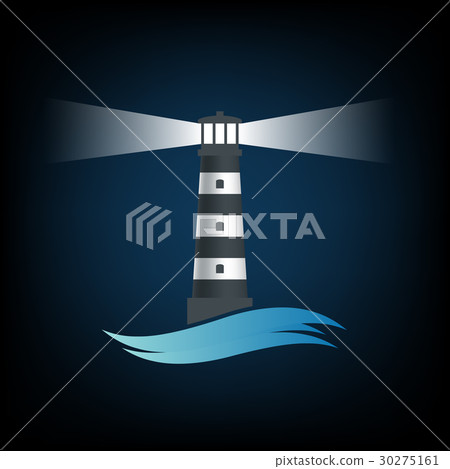 Logo old lighthouse. Vector image. Logo old lighthouse. Vector image. 30275161