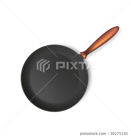 Frying pan isolated on white background. 30275185
