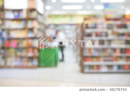Blur abstract background of book on bookshelves Blur abstract background of book on bookshelves 30276743