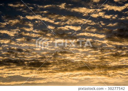 Nice clouds with golden light 30277542