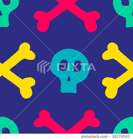 skull with cross-bones. skull with cross-bones. 30278503
