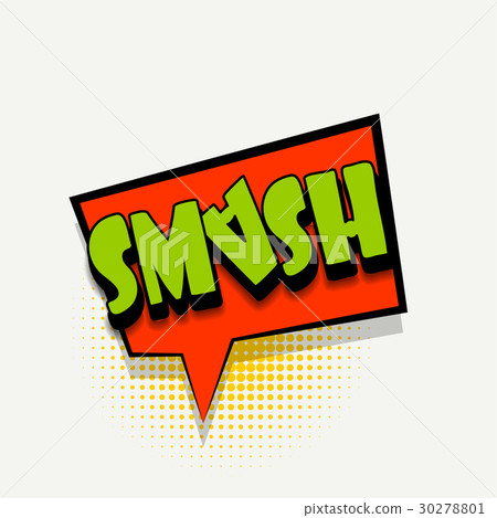 comic book text bubble template smash stock illustration 30278801