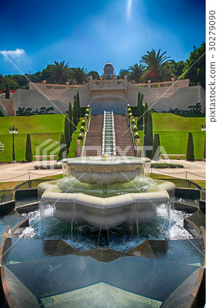 Bahai temple and gardens, Haifa, Israel. 30279090