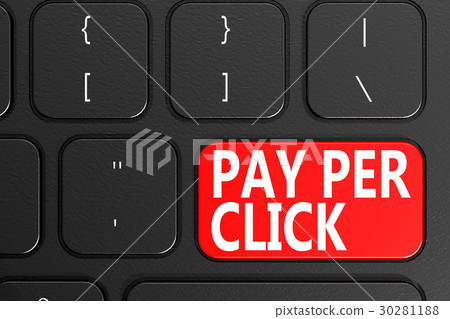 Pay Per Click on black keyboard Pay Per Click on black keyboard 30281188