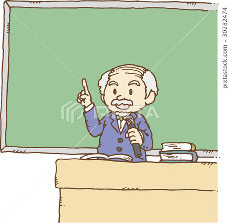 Professor to explain in lecture - Stock Illustration [30282474] - PIXTA