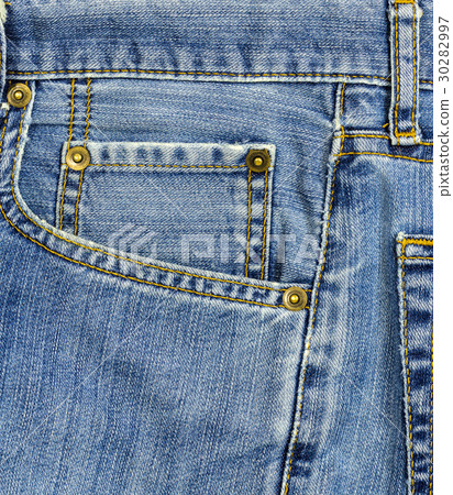 closeup of texture background  jean  Pocket detail 30282997