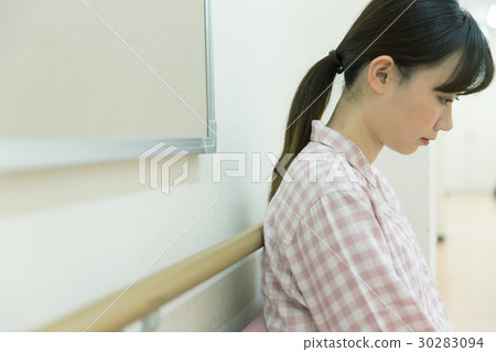 Hospitalized young lady Hospitalized young lady 30283094