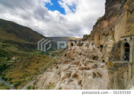 View on Vardzia cave monastery. Georgia 30283580