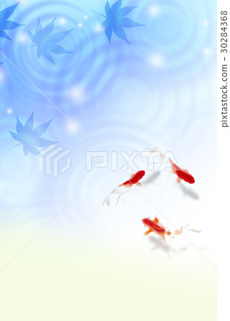 Summer greeting card Japanese style Japanese summer postcard template 30284368