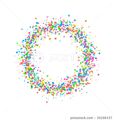 Round colored confetti Round colored confetti 30286337