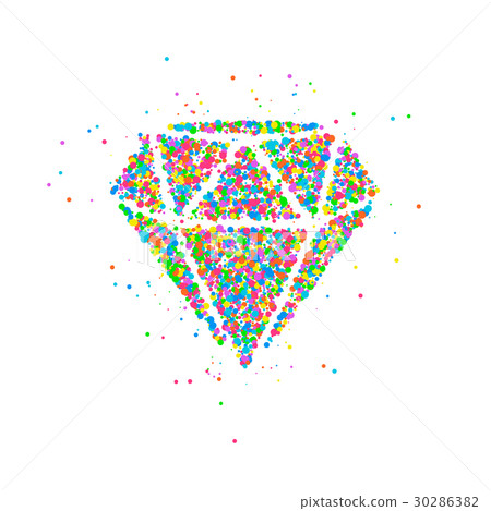 Diamond circles Abstract 30286382