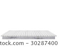 White wood table on white background for product 30287400