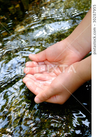 孩子們的手舀水 30287955