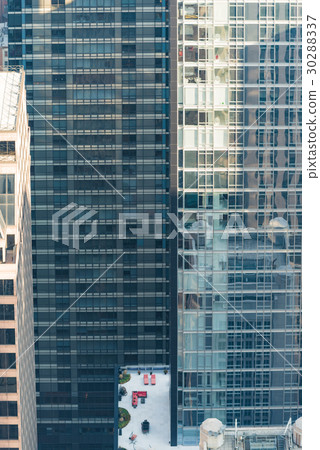 一個摩天大樓的特寫鏡頭在紐約/曼哈頓 30288337