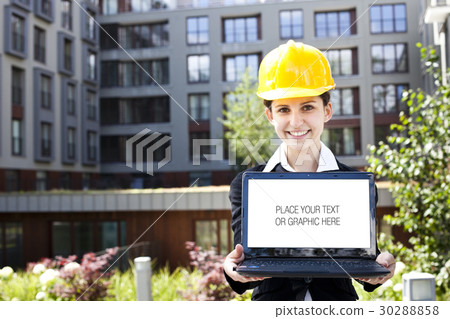 Female construction engineer 30288858