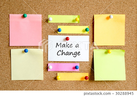 Colorful sticky notes and text concept 30288945