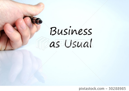 Business as usual text concept 30288985