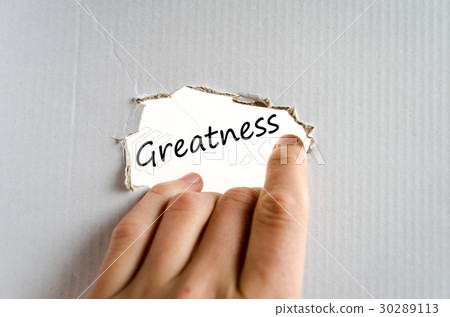Greatness text concept 30289113