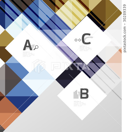 Minimalistic square shapes abstract background 30289339