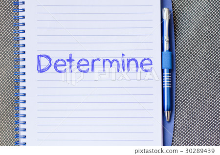 Determine write on notebook 30289439