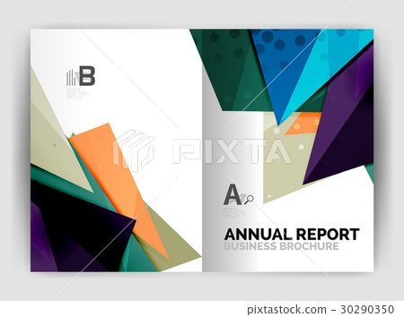 Triangle business print template 30290350