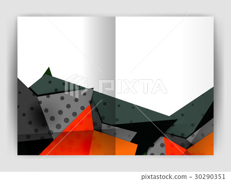 Triangle business print template 30290351