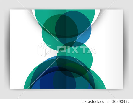 Abstract circles, annual report covers. Modern 30290432