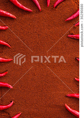 chili red hot pepper, concept of popular spice - chili red hot pepper, concept of popular spice - 30290880